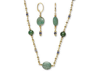 Single-Strand Necklace and Earring Set