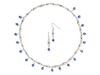 Single-Strand Necklace and Earring Set