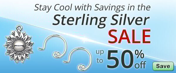 Save on our Sterling Silver Sale with discounts up to 50% off.