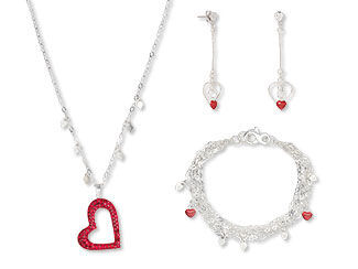 Single-Strand Necklace, Bracelet and Earring Set