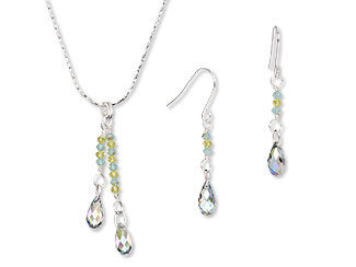 Single-Strand Necklace and Earring Set