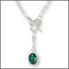 Lariat necklace pendant