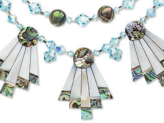 Double-Strand Necklace and Earring Set 