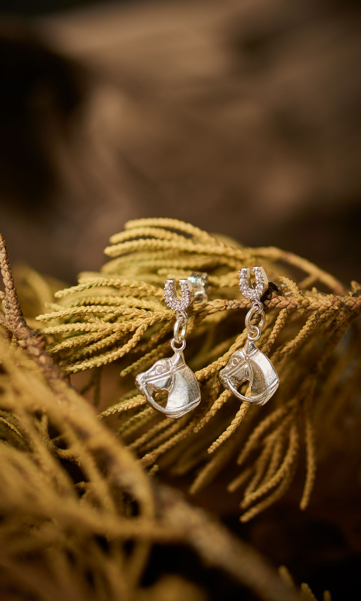 Design Idea QJ4C earrings hanging on a branch