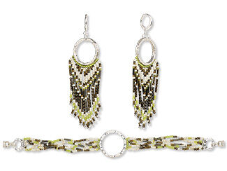 Multi-Strand Bracelet and Earring Set