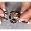 Knotting brown cord