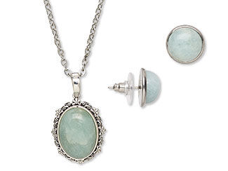Single-Strand Necklace and Earring Set