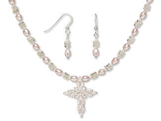 Single Strand Necklace and Earring Set