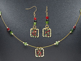 Single-Strand Necklace and Earring Set