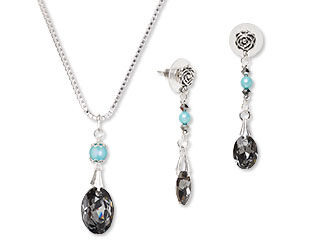 Single-Strand Necklace and Earring Set