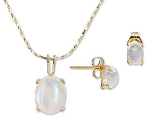 Single-Strand Necklace and Earring Set