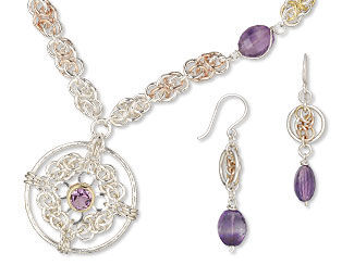 Single-Strand Necklace and Earring Set