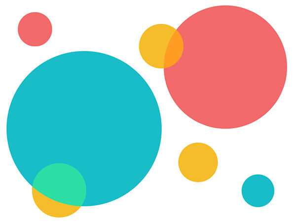Multicolored circles