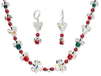 Single-Strand Necklace and Earring Set