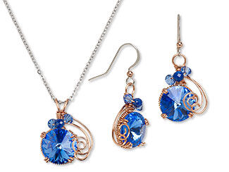 Single-Strand Necklace and Earrings Set