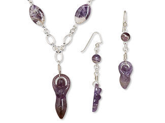 Single-Strand Necklace and Earring Set