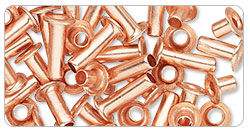 Copper eyelets