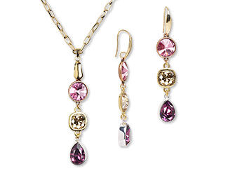 Single-Strand Necklace and Earring Set