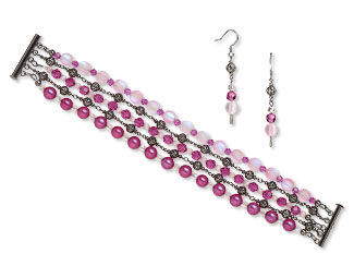 Multi-Strand Bracelet and Earring Set
