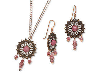Single-Strand Necklace and Earring Set