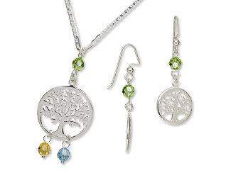 Single-Strand Necklace and Earring Set