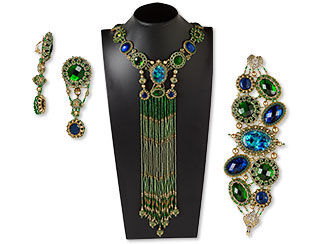 Bib-Style Necklace, Bracelet and Earring Set
