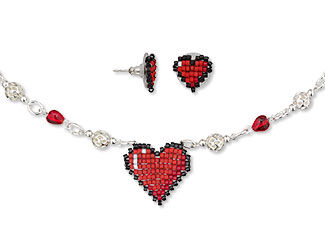 Single-Strand Necklace and Earring Set
