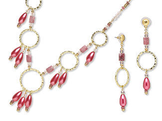 Single-Strand Necklace and Earring Set