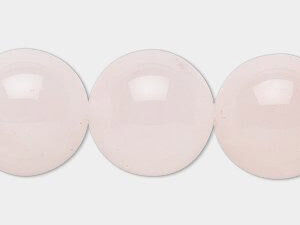 An image of rose quartz beads