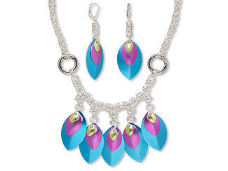 Single-Strand Necklace and Earring Set