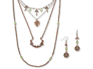 Four-Piece Necklace and Earring Set