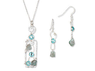 Single-Strand Necklace and Earring Set