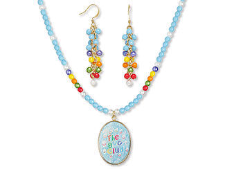 Single-Strand Necklace and Earring Set