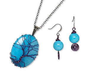 Single-Strand Necklace and Earring Set