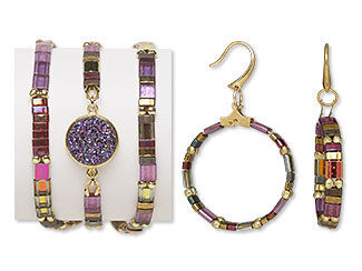 Three-Piece Bracelet and Earring Set