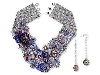Collar-Style Necklace and Earring Set