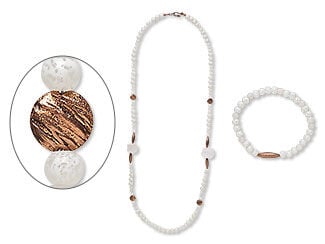 Single-Strand Necklace and Bracelet Set