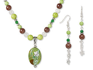 Single-Strand Necklace and Earring Set