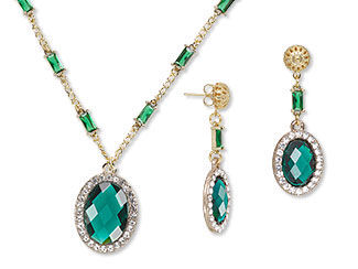 Single-Strand Necklace and Earring Set