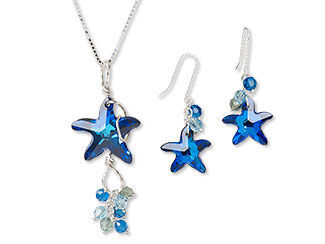 Single-Strand Necklace and Earrings