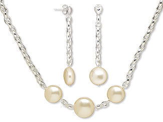 Single-Strand Necklace and Earring Set