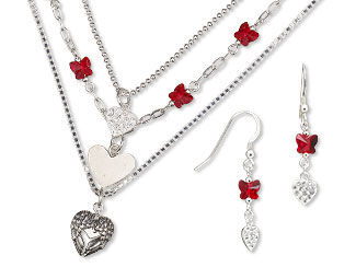 Three-Piece Necklace and Earring Set