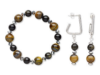Stretch Bracelet and Earring Set