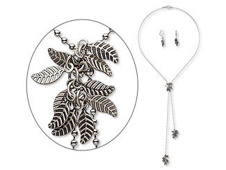 Single-Strand Necklace and Earrings Set