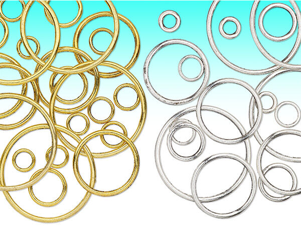 Assorted jump rings