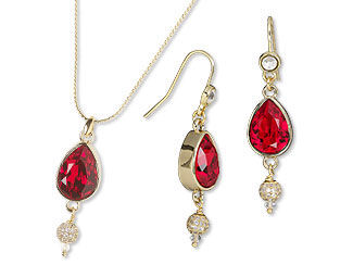 Single-Strand Necklace and Earring Set