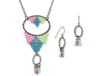 Single-Strand Necklace and Earring Set
