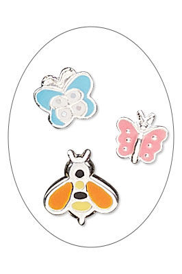 Butterfly and bee beads