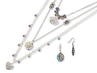Three-Piece Necklace and Earring Set