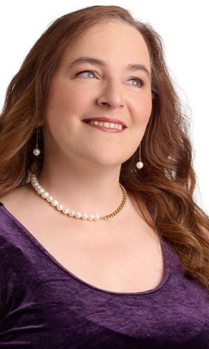 a woman in purple wearing Design Idea R D 3 J
